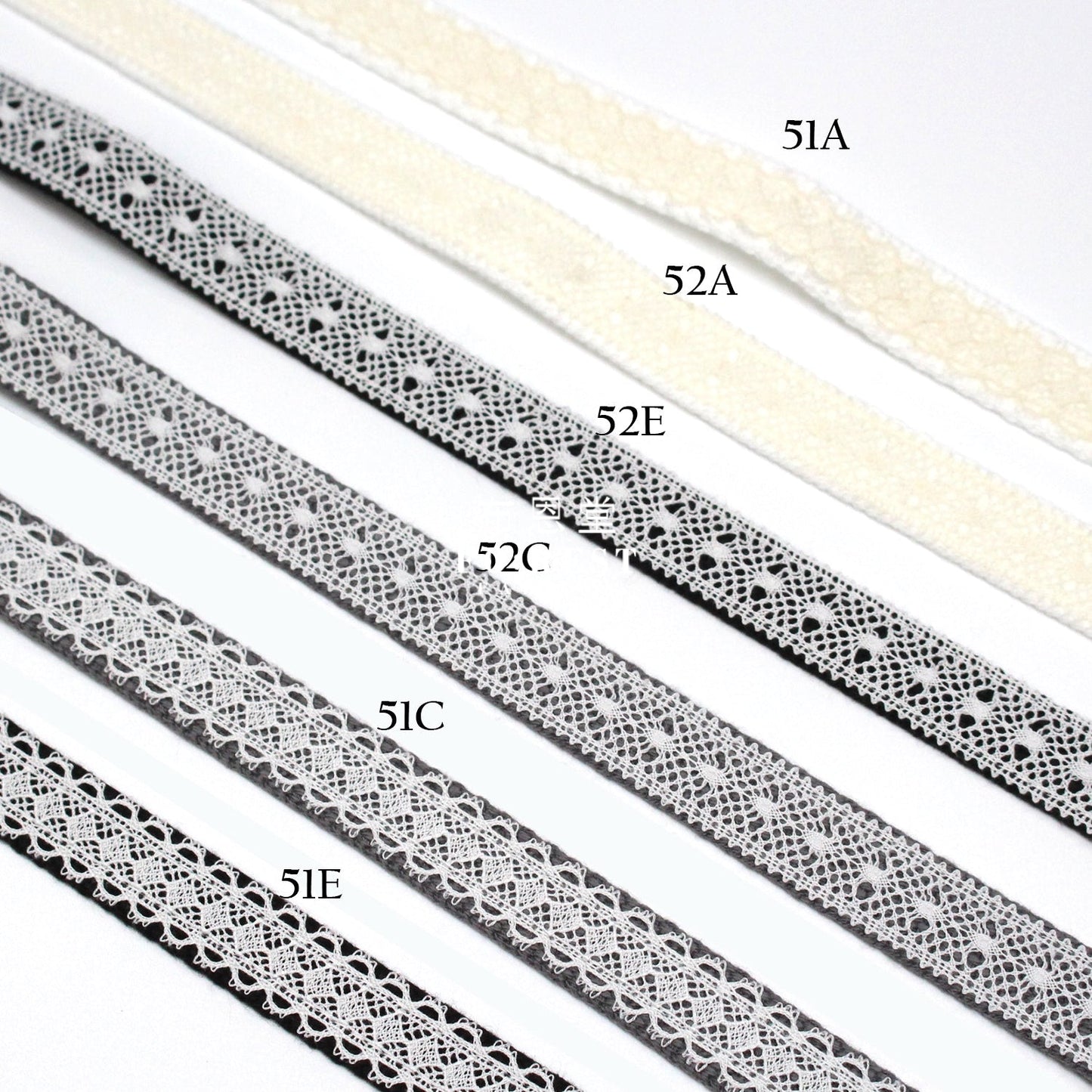 1.5Cm Lace Webbing Tape 蕾絲織帶 - 50Cm Bias