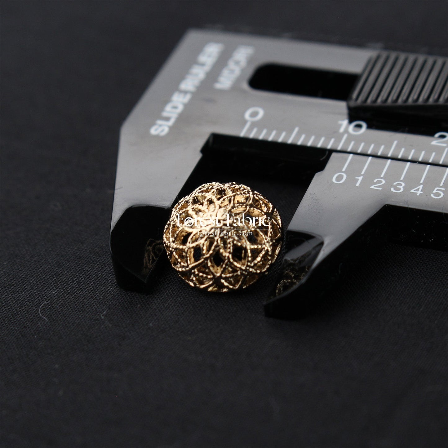 11.5/15mm Dome Filigree Floral Buttons - FO:REST Fabric 布恩堂Liberty fabrictana lawnjapanese fabricykk zipper