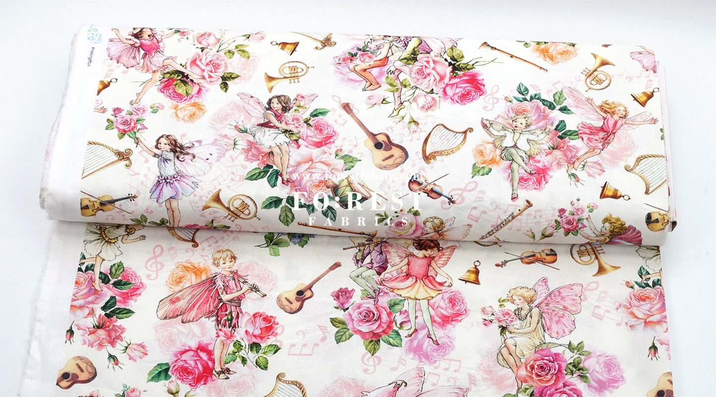 cotton - Petal Flower Fairies Rose fabric
