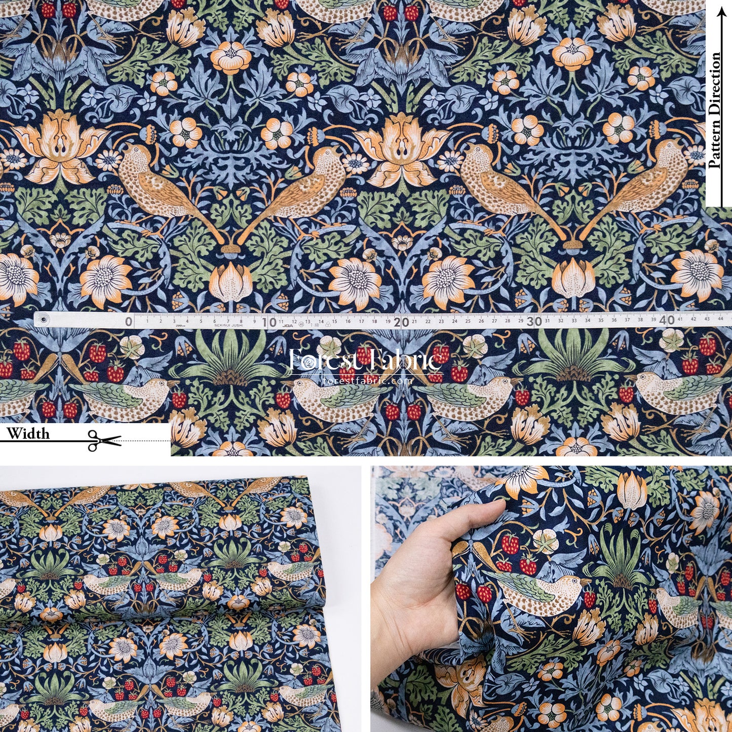cotton - The Art of William Morris fabric 1