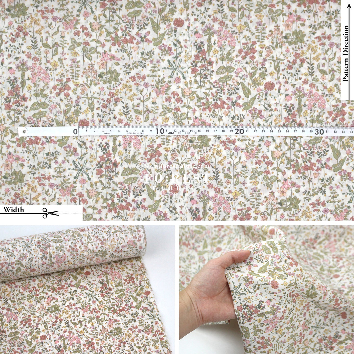Liberty of London (Cotton Tana Lawn Fabric) - Field Flowers