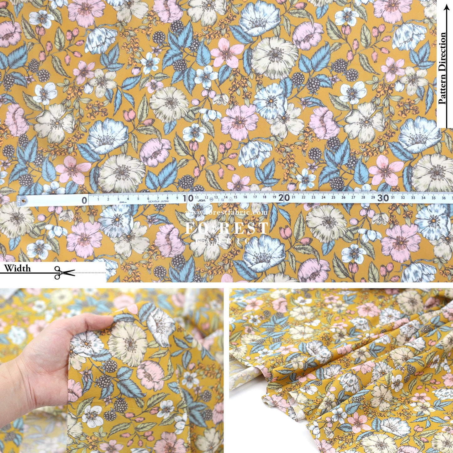 Liberty of London (Cotton Tana Lawn Fabric) - Bramble