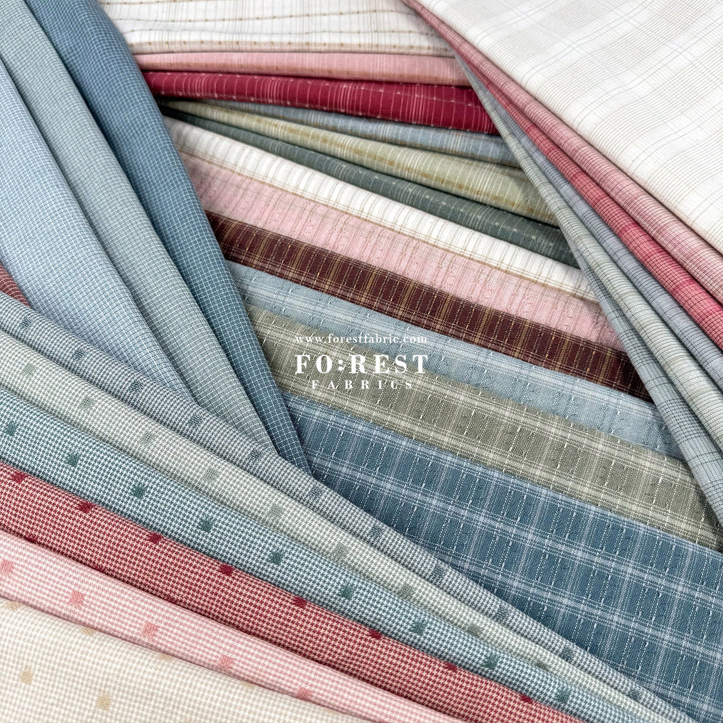 10"square Set - Yarn dyed cotton fabric拼布組3