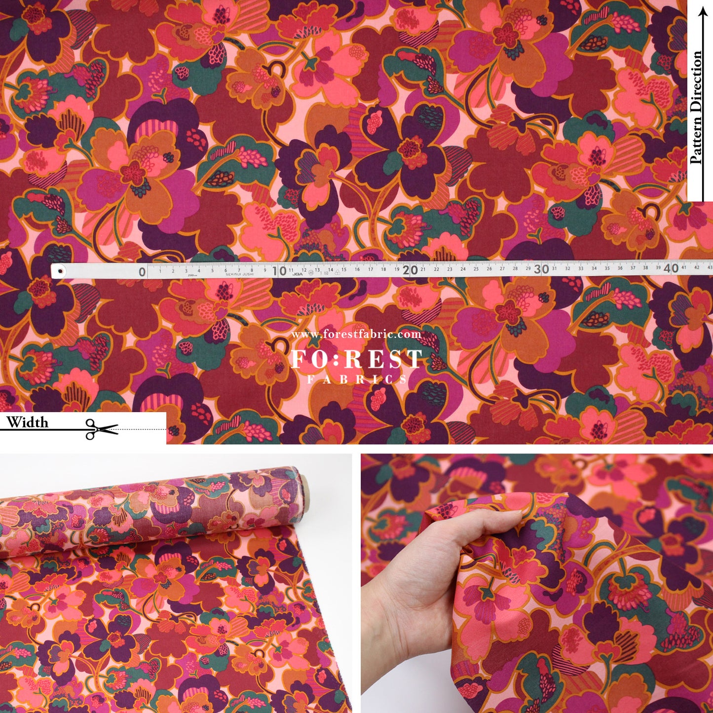 Liberty of London (Tana Lawn™ Cotton Fabric) - Prospect Flower
