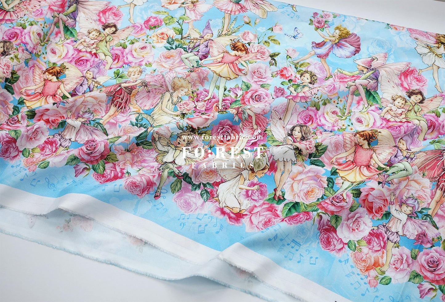 cotton - Spring Song Fairy fabric (Single Border)