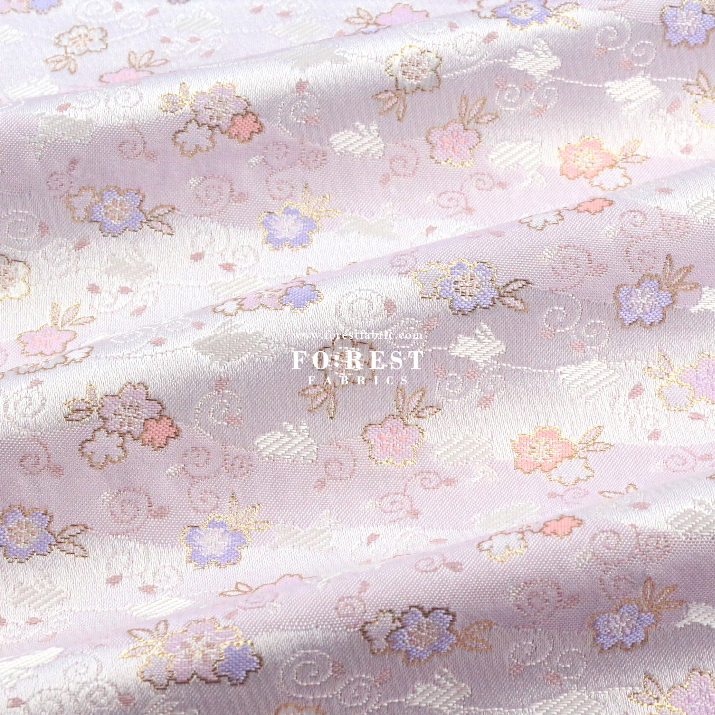 Gold Brocade - Rabbit Cloud fabric Gold