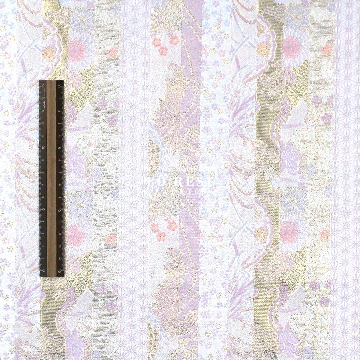 Gold Brocade - Sweet chrysanthemum flower fabric ICEPINK