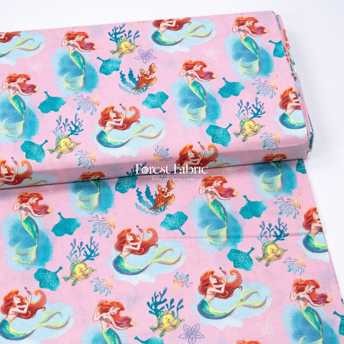 cotton - Ariel fish fabric
