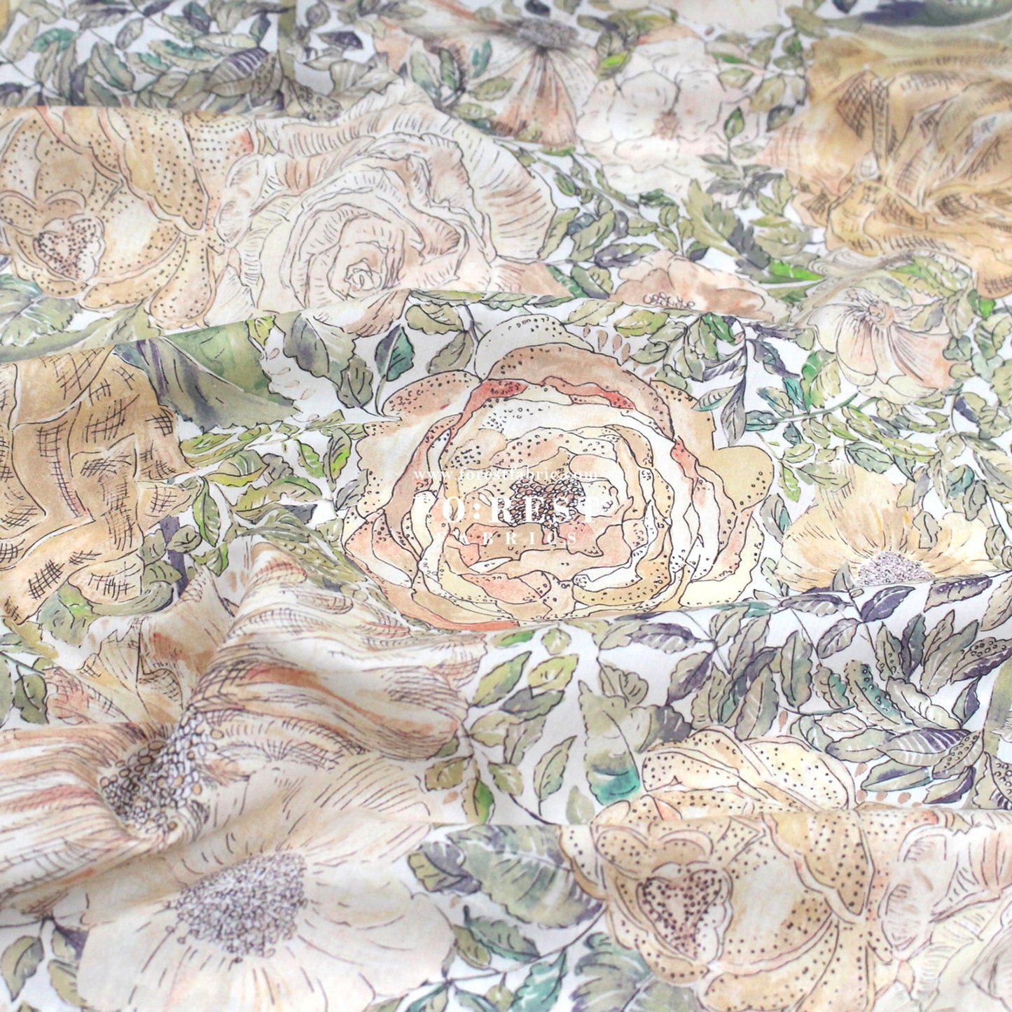 Liberty of London (Cotton Tana Lawn Fabric) - Rose Xanthe