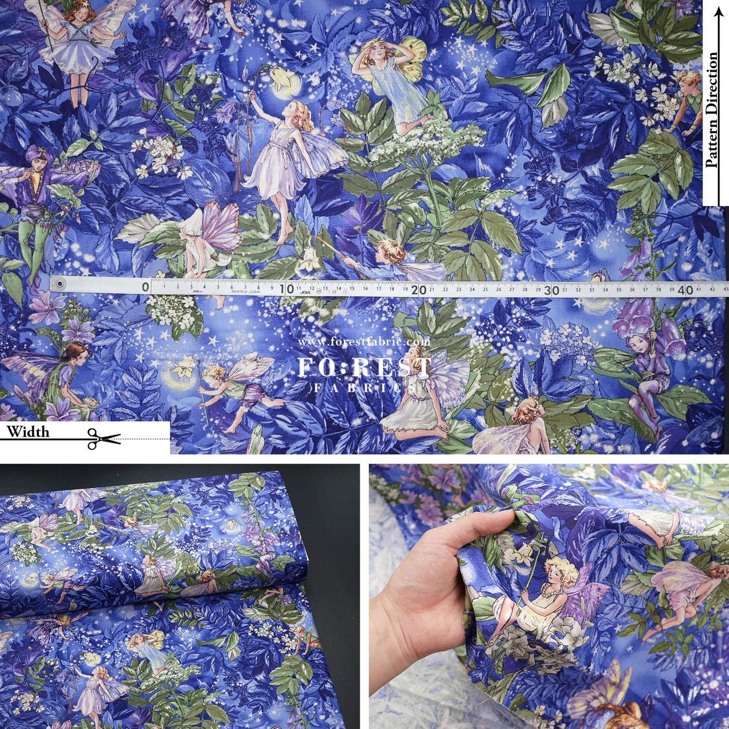cotton - Fairy Nighte Fairies fabric