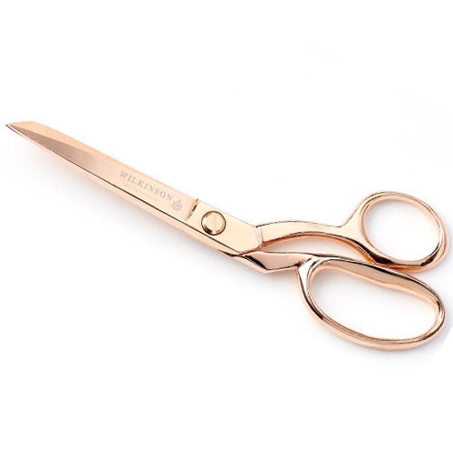 8” WILKINSON Rose Gold Plated Fabric Shears Scissors 剪刀 - FO:REST Fabric 布恩堂Liberty fabrictana lawnjapanese fabricykk zipper