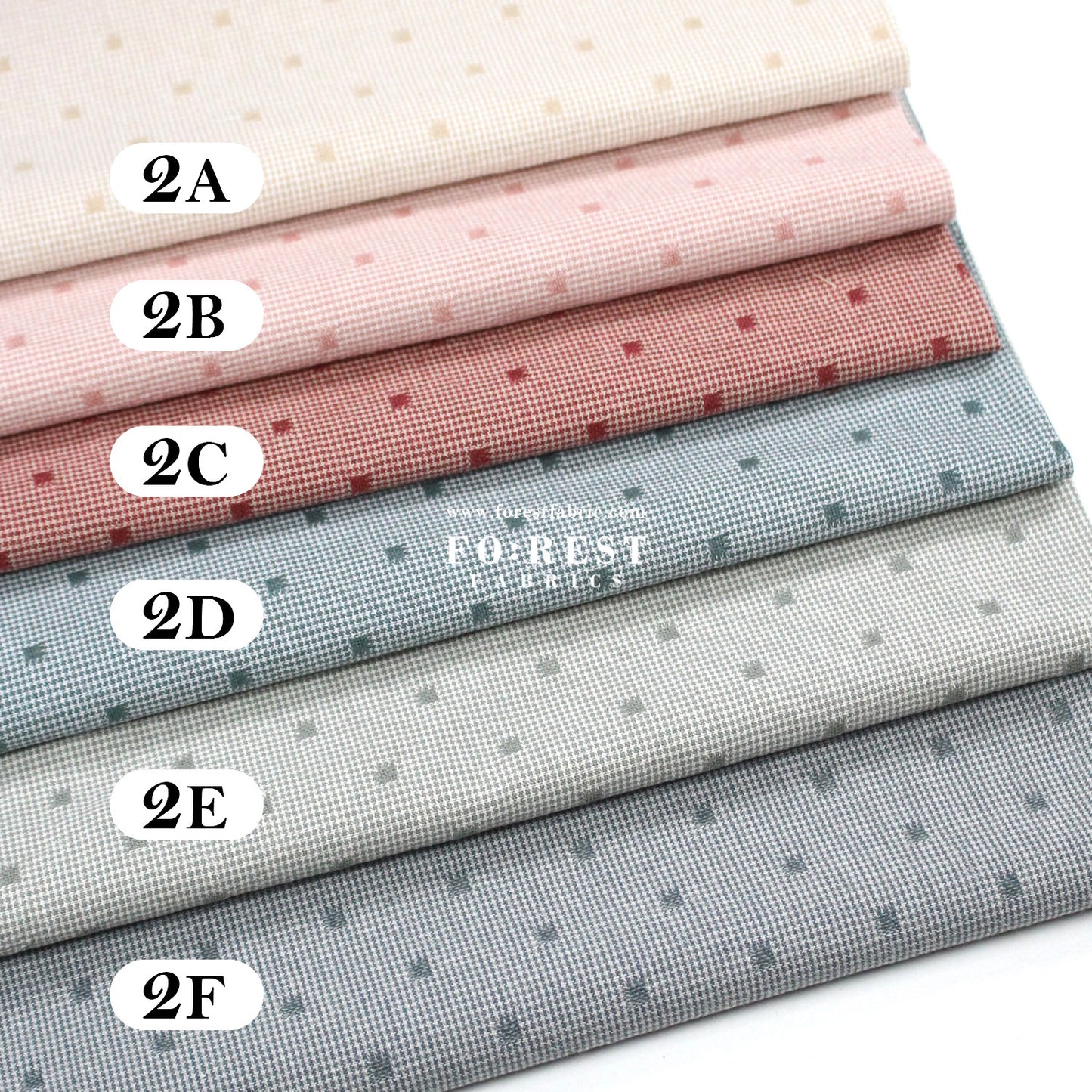 10"square Set - Yarn dyed cotton fabric拼布組3