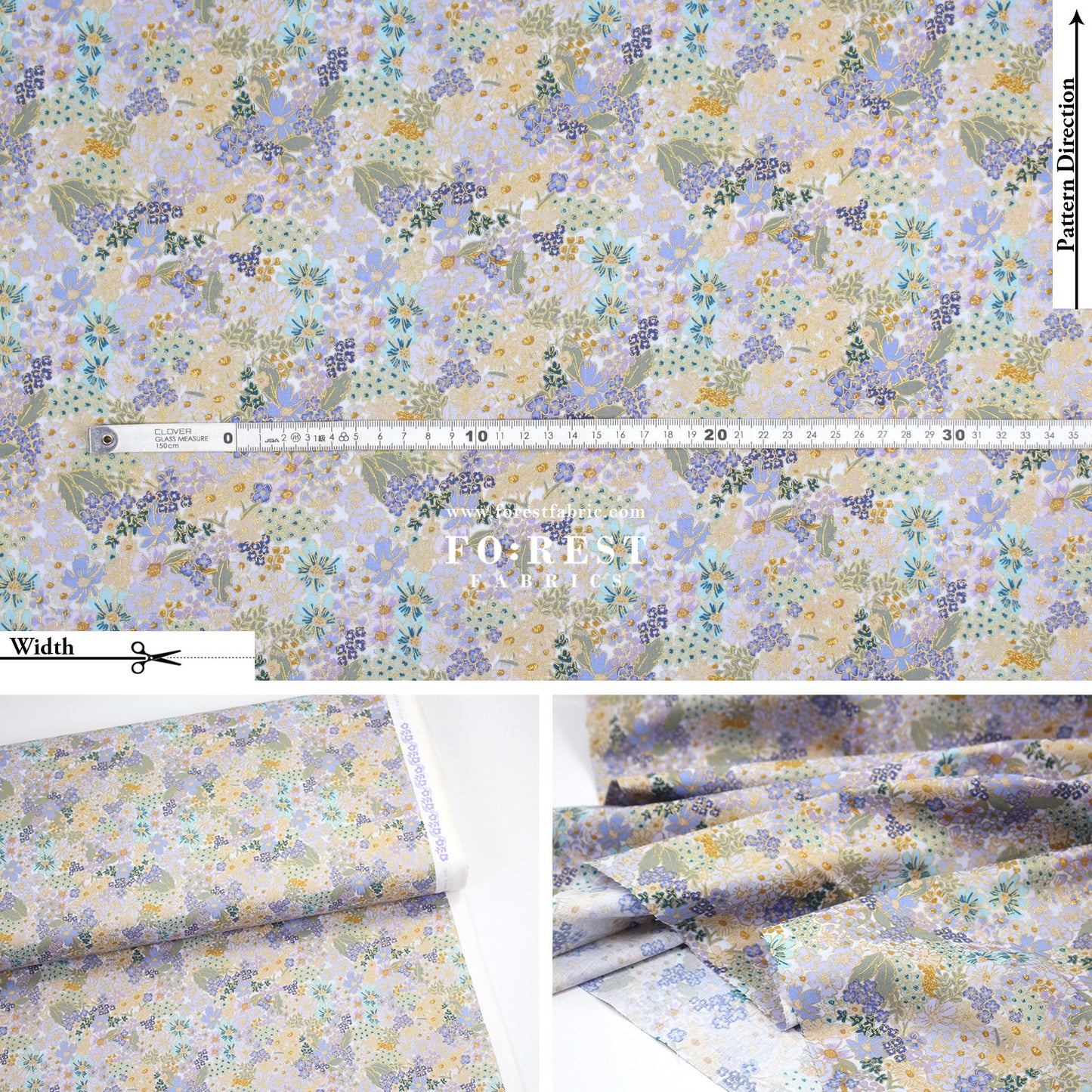 cotton - Mimi Metallic fabric