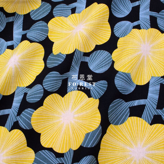 Canvas - Diagonal Flower Fabric Yw Cotton Linen Canvas