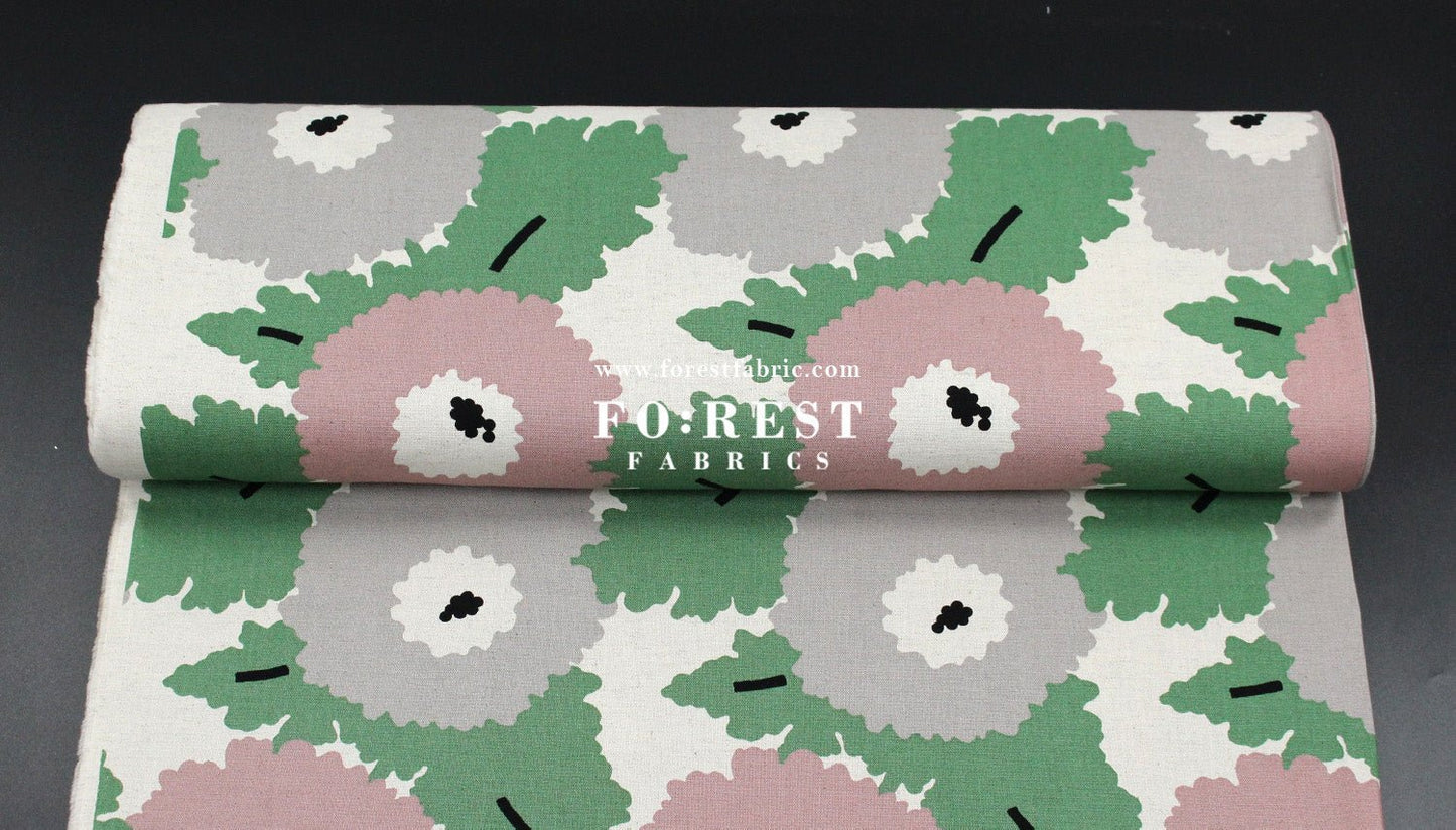 Canvas - Navel Flower fabric Pink - FO:REST Fabric 布恩堂Liberty fabrictana lawnjapanese fabricykk zipper