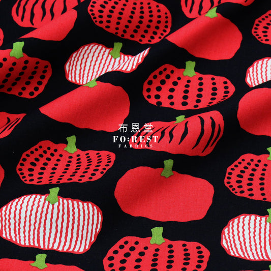 Canvas - Pumpkin Fabric Black