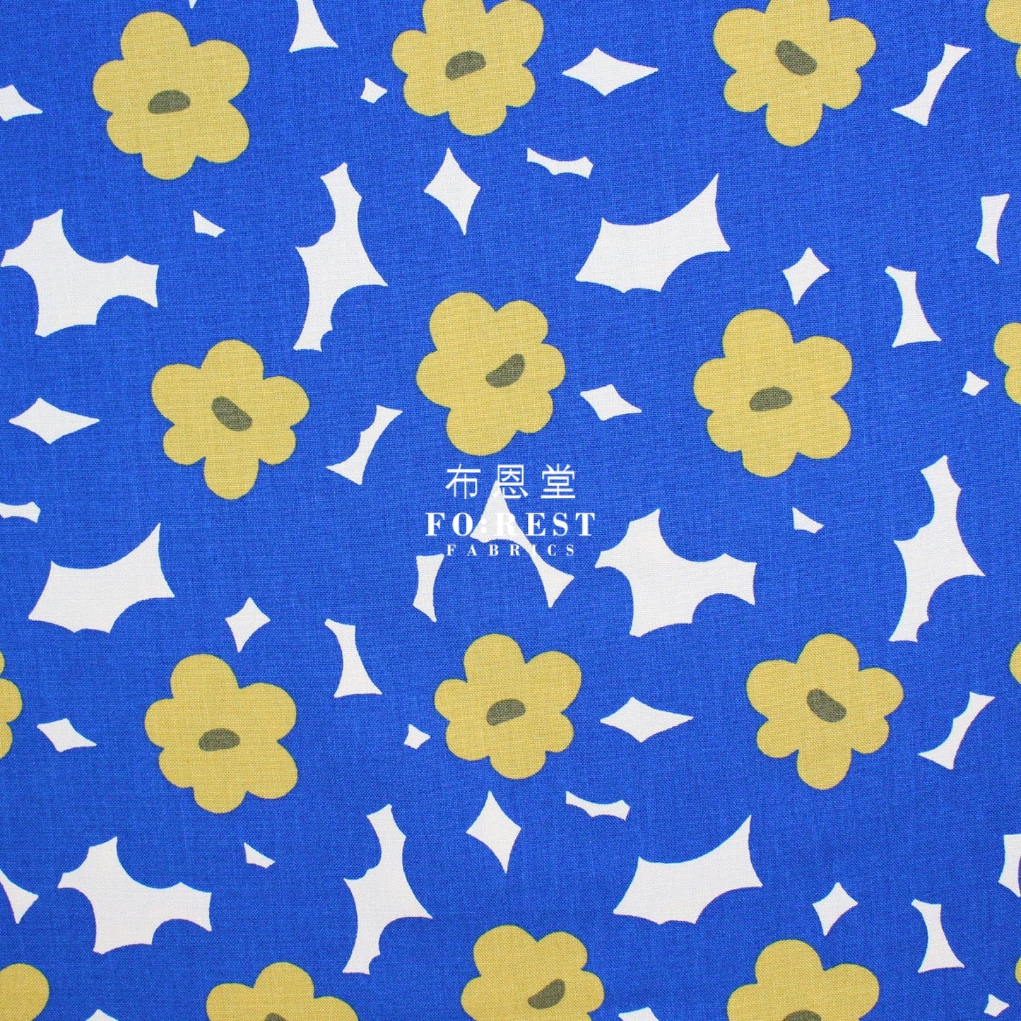 Canvas - Rubia argyi fabric Blue - FO:REST Fabric 布恩堂Liberty fabrictana lawnjapanese fabricykk zipper