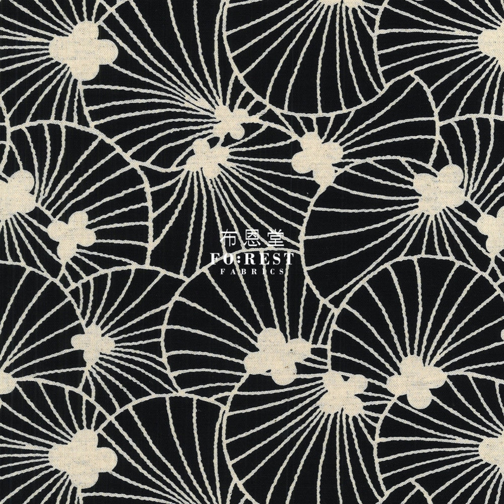 Canvas - Shell Fabric Black Cotton Linen Canvas