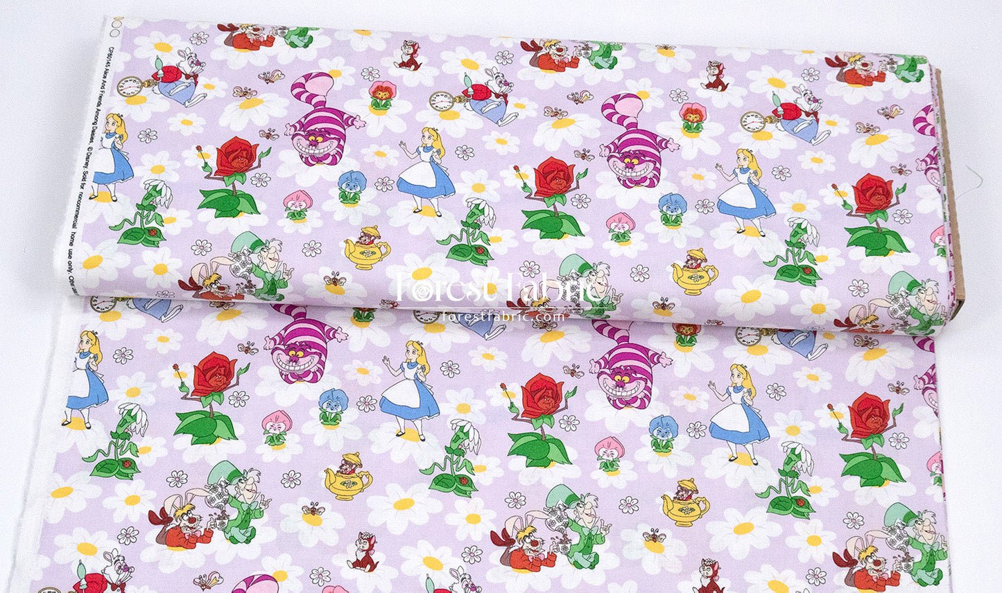 cotton - Alice in Wonderland fabric - FO:REST Fabric 布恩堂Liberty fabrictana lawnjapanese fabricykk zipper