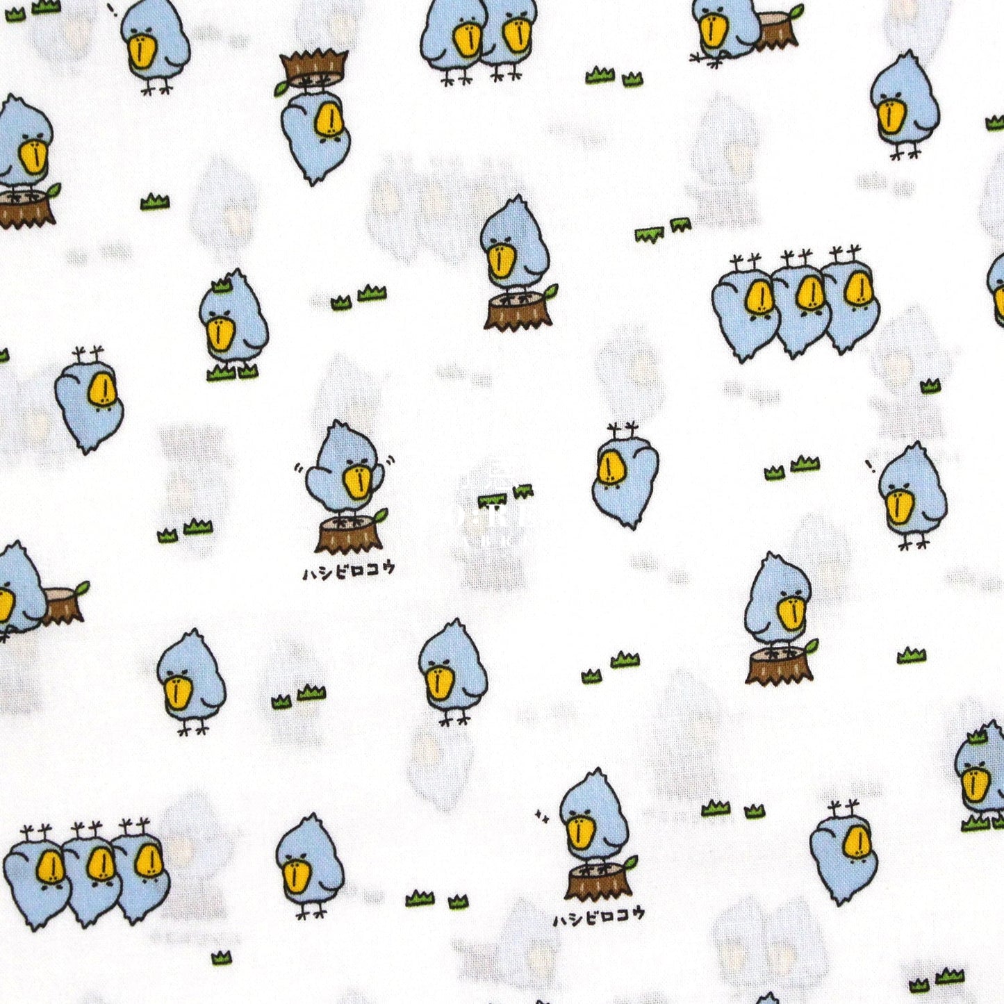 Cotton - Balaeniceps Rex Fabric White Cotton