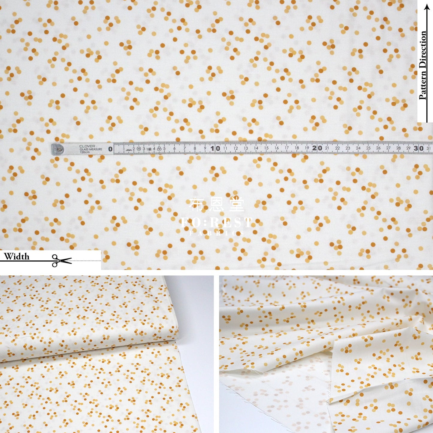Cotton - Billy Balls White Fabric