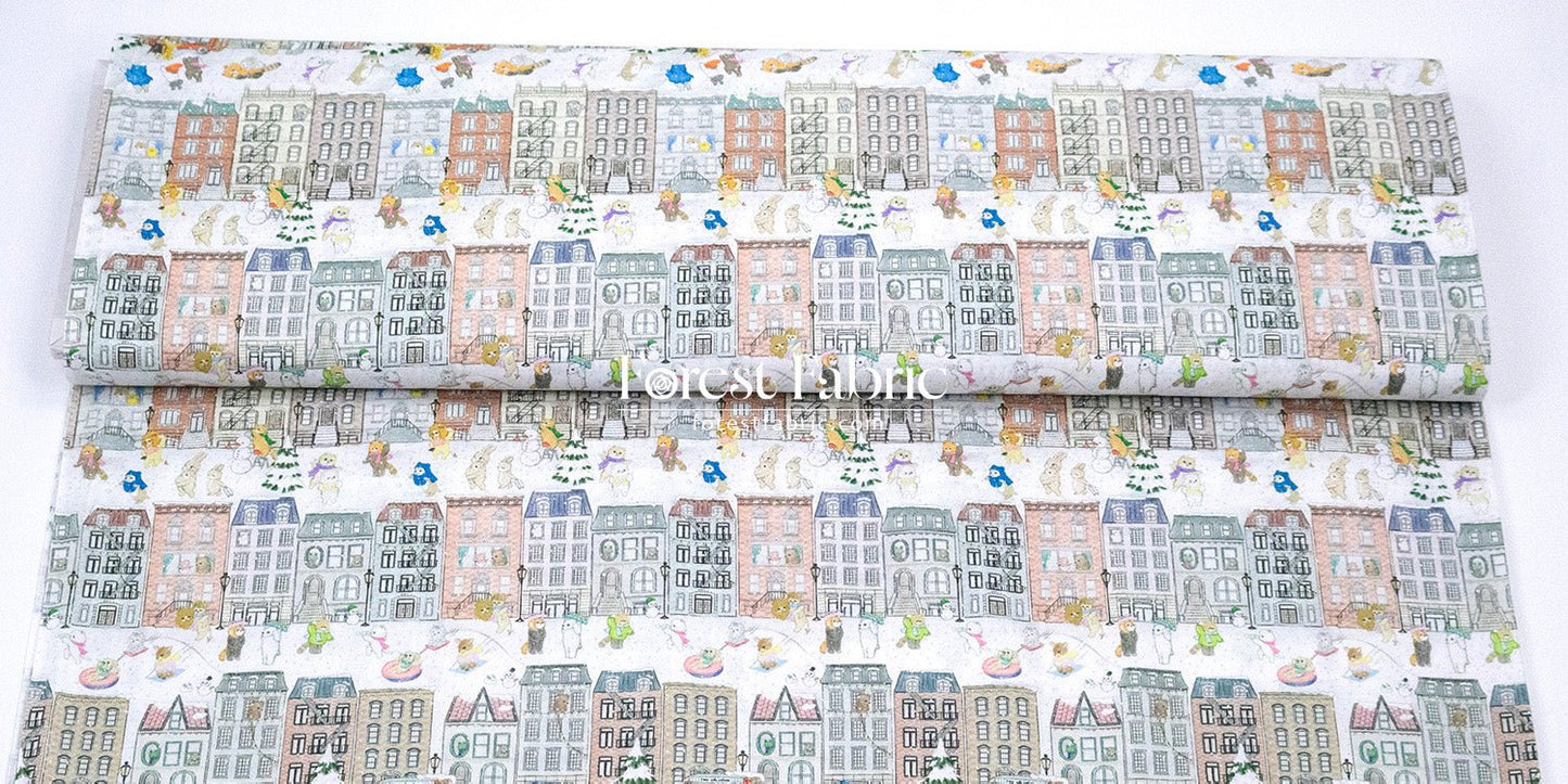 cotton - Brooklyn vacation fabric - FO:REST Fabric 布恩堂Liberty fabrictana lawnjapanese fabricykk zipper