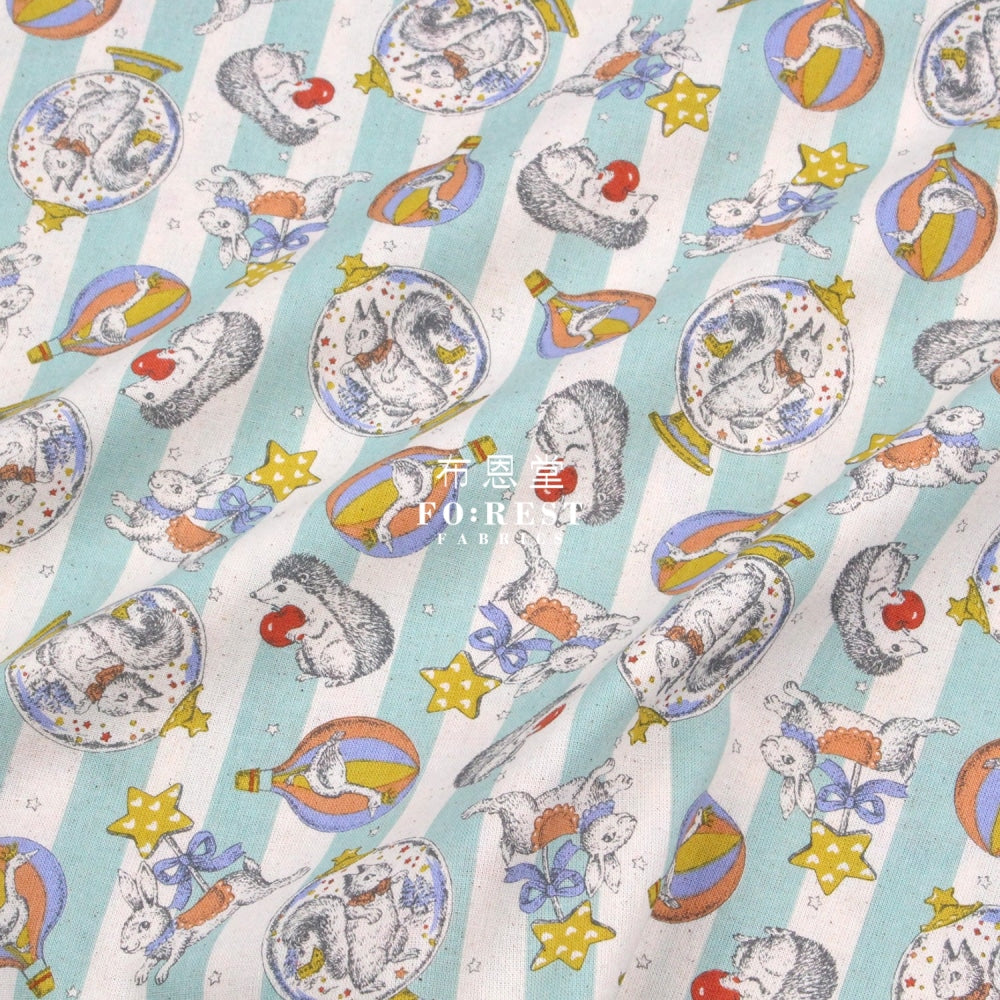Cotton - Crystal Ball Fabric Blue Cotton