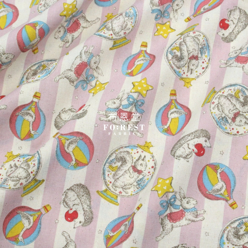 Cotton - Crystal Ball Fabric Pink Cotton