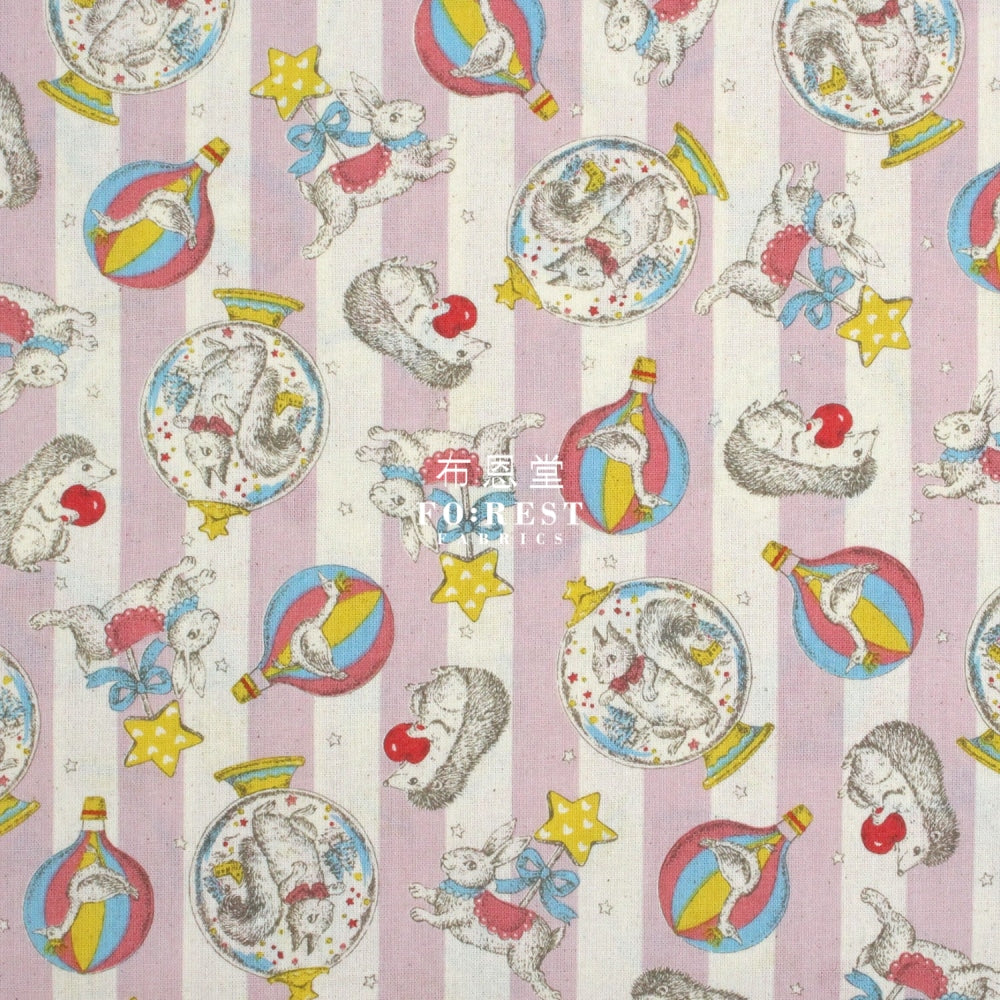 Cotton - Crystal Ball Fabric Pink Cotton