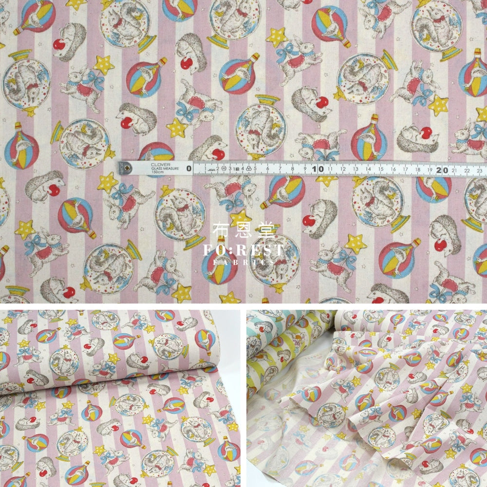 Cotton - Crystal Ball Fabric Pink Cotton