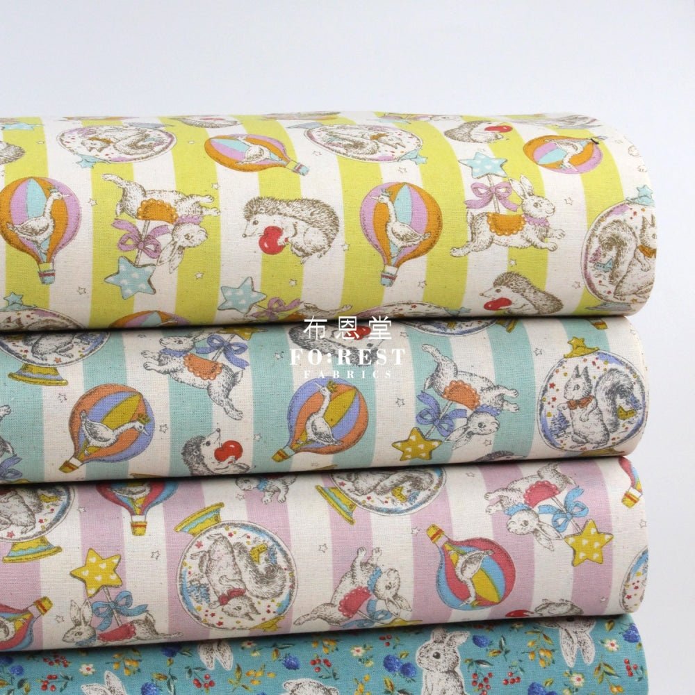 Cotton - Crystal ball fabric Pink - FO:REST Fabric 布恩堂Liberty fabrictana lawnjapanese fabricykk zipper