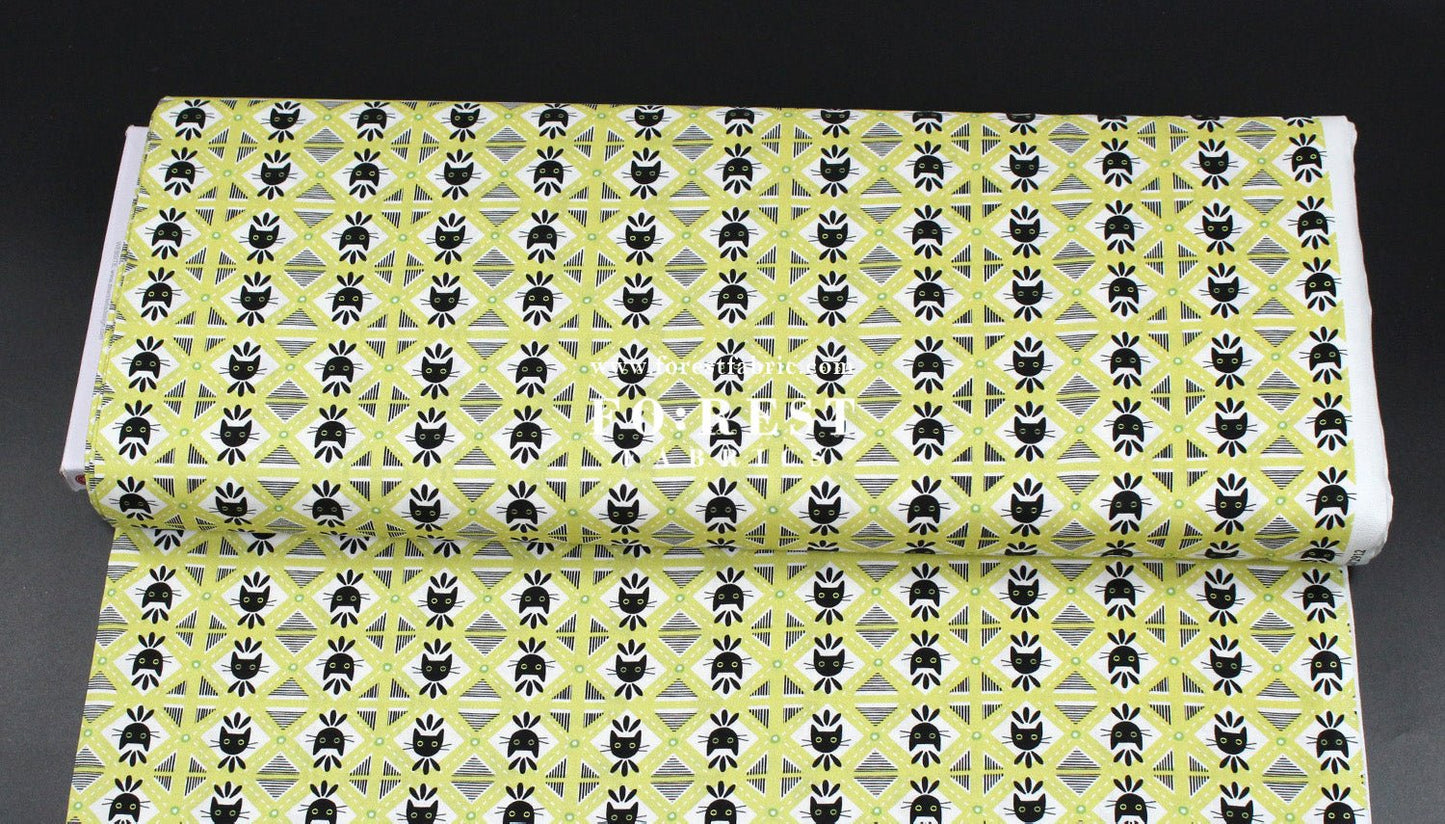 cotton - Diamond Cats fabric - FO:REST Fabric 布恩堂Liberty fabrictana lawnjapanese fabricykk zipper