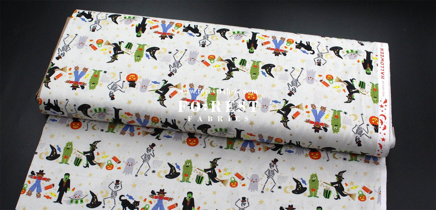 cotton - Halloween Parade fabric - FO:REST Fabric 布恩堂Liberty fabrictana lawnjapanese fabricykk zipper