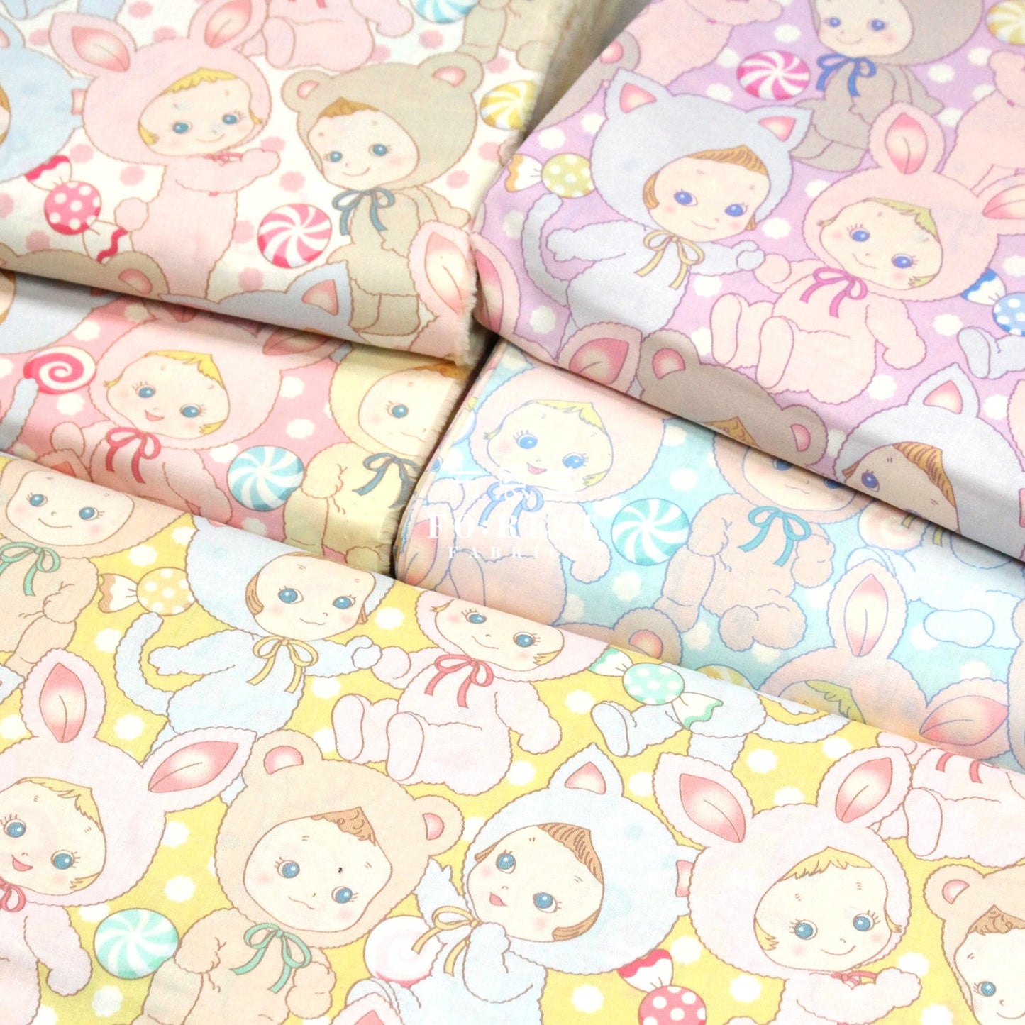 Cotton - Happy Punicandy Fabric Yellow