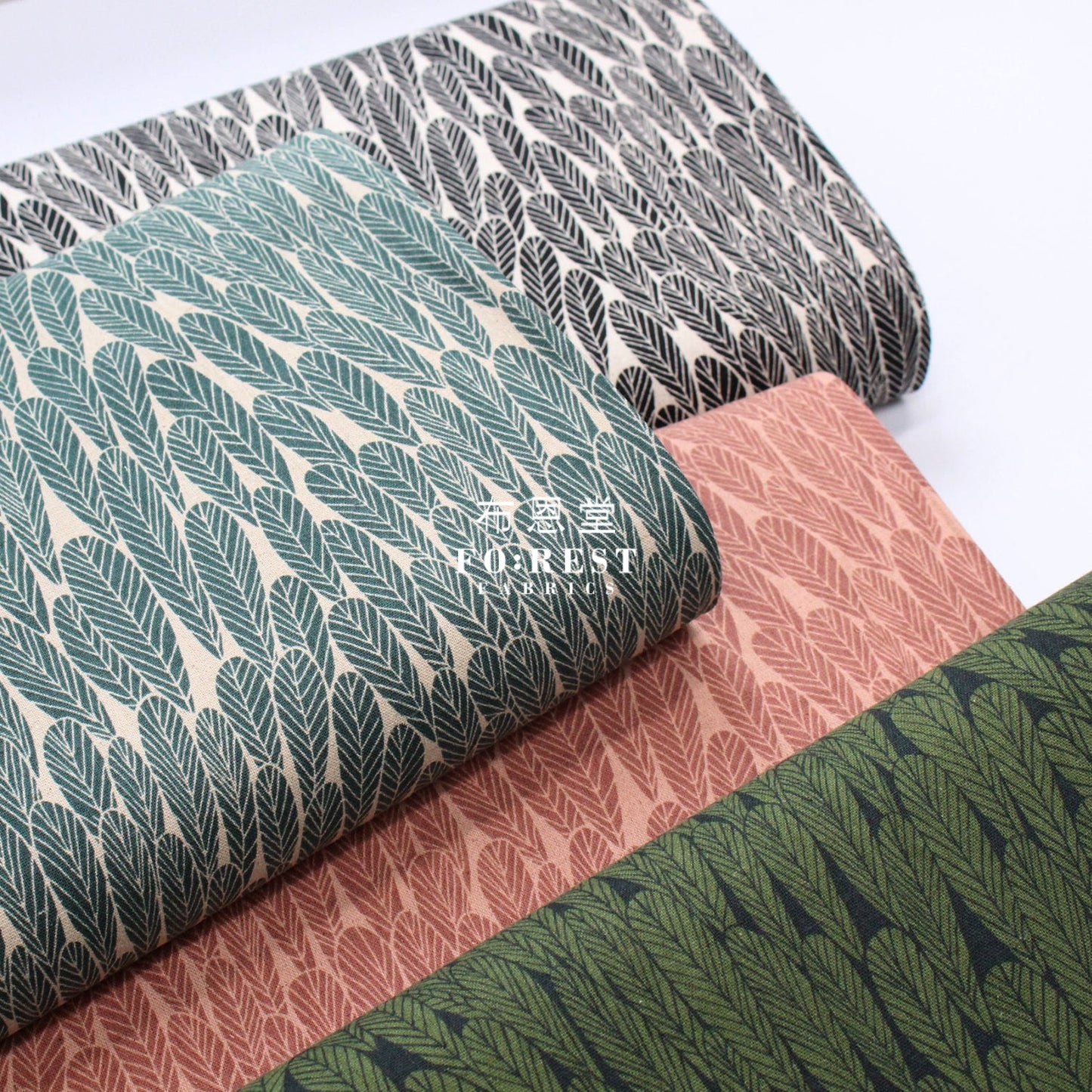 Cotton Linen - Bloom By Bookhou Leaf Fabric C Fabric