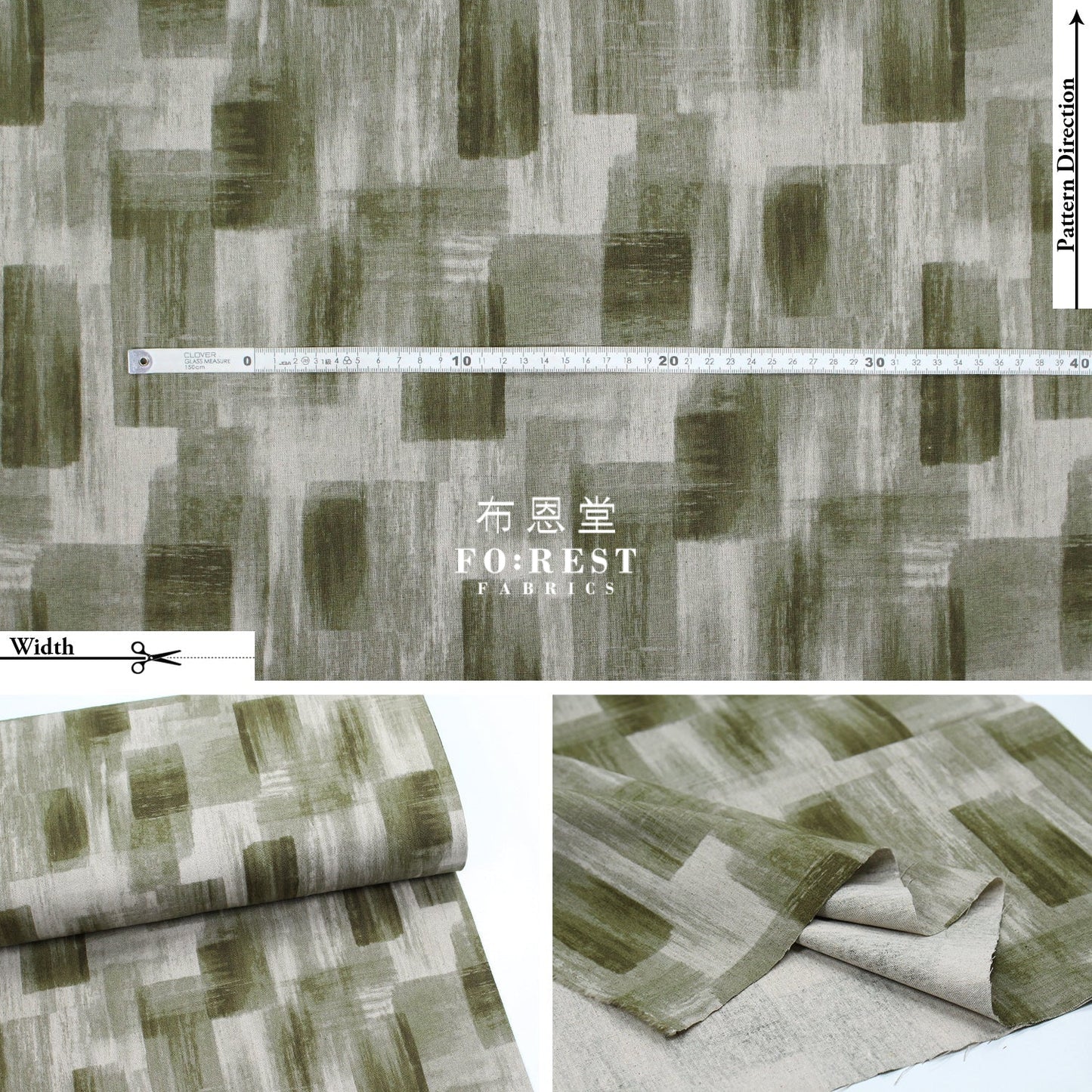 Cotton Linen - Geometry Fabric