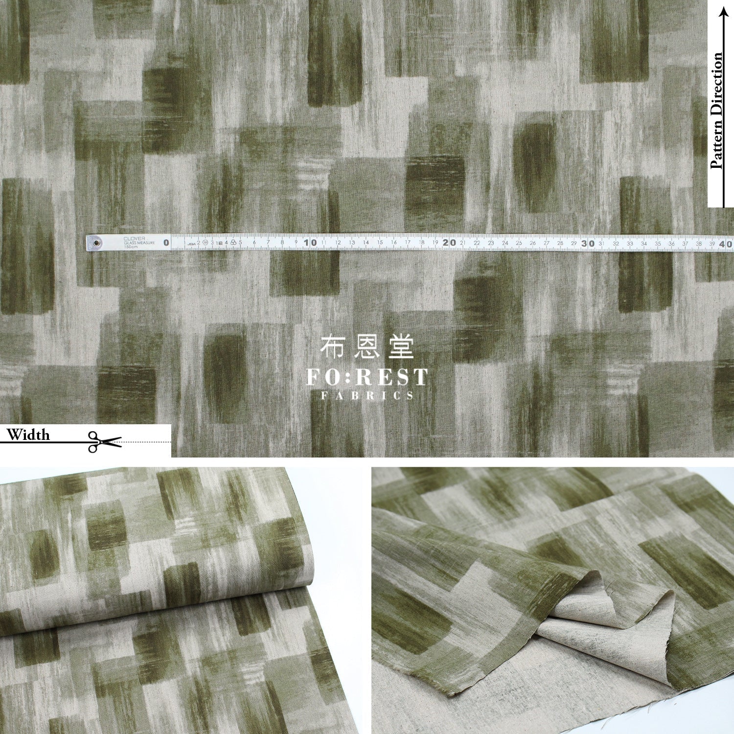 Cotton Linen - Geometry Fabric