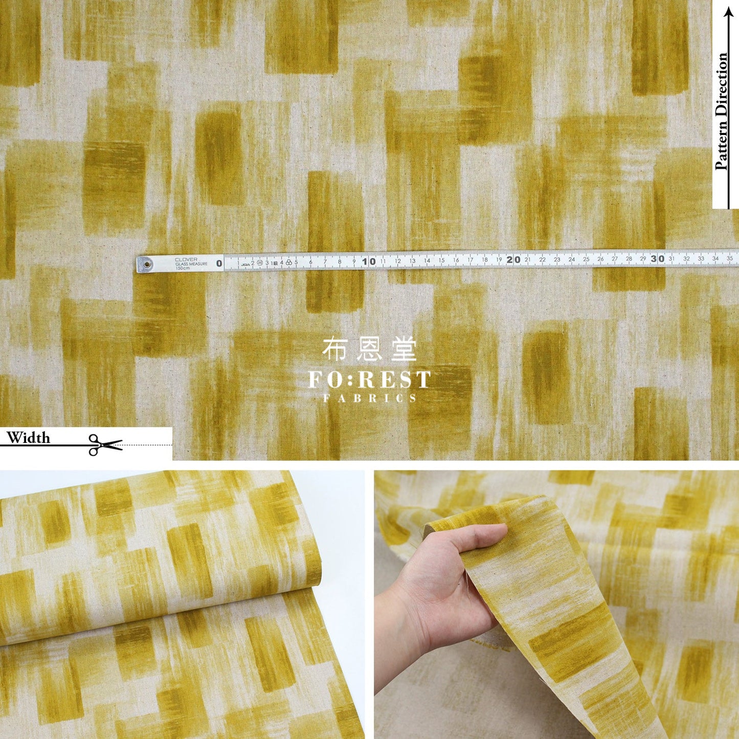 Cotton Linen - Geometry Fabric