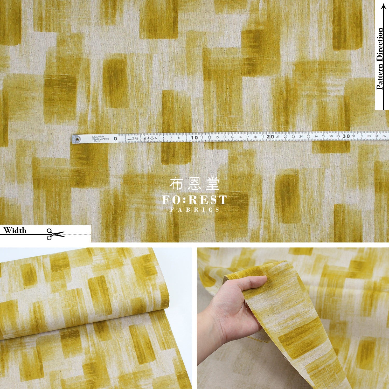 Cotton Linen - Geometry Fabric