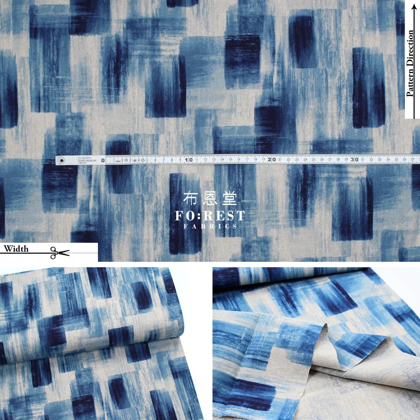 Cotton Linen - Geometry Fabric