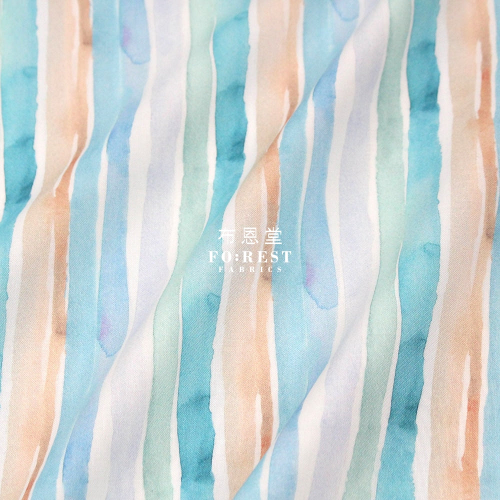 Cotton - Mermaid Stripe Fabric