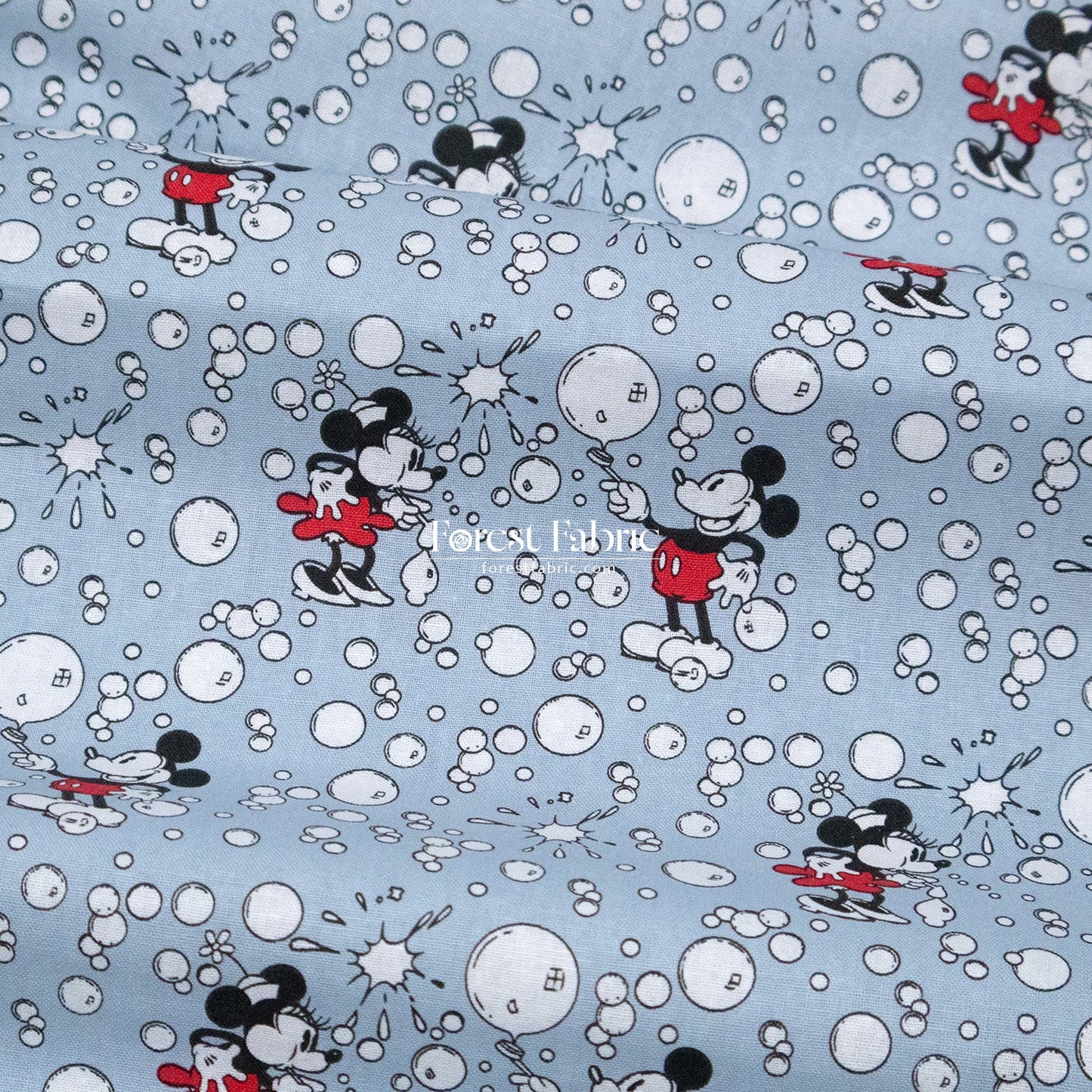 cotton - mickey and minnie fabric - FO:REST Fabric 布恩堂Liberty fabrictana lawnjapanese fabricykk zipper