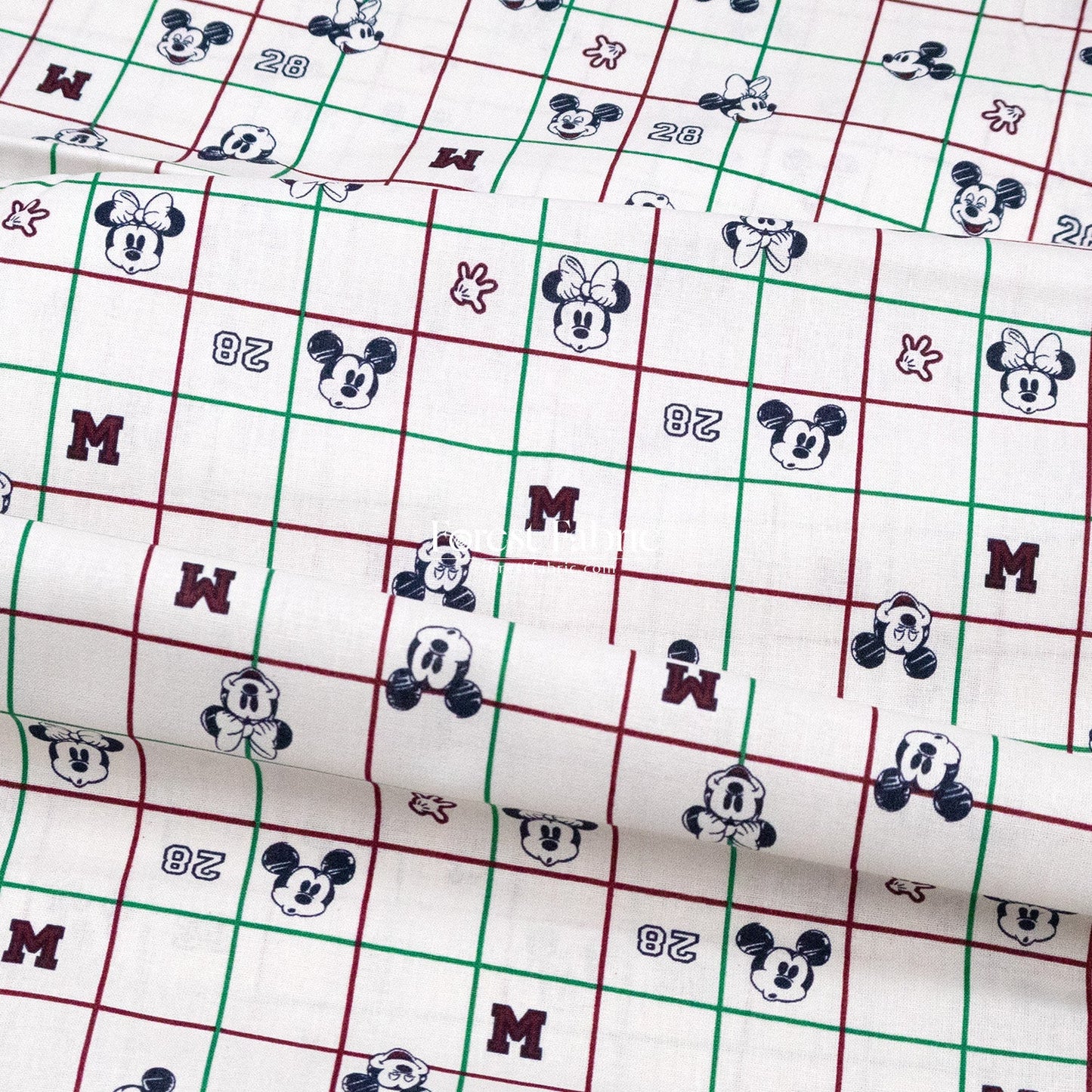 cotton - mickey and minnie fabric - FO:REST Fabric 布恩堂Liberty fabrictana lawnjapanese fabricykk zipper