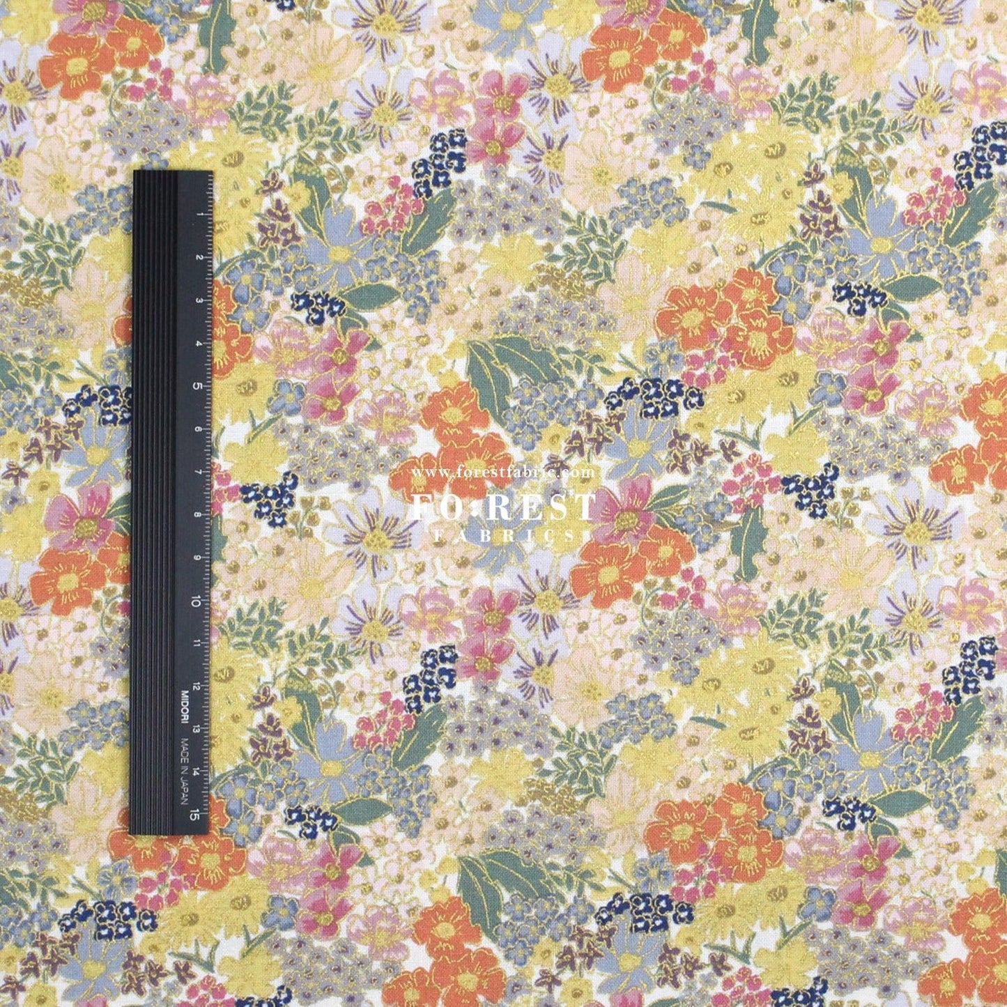 cotton - Mimi Metallic fabric - FO:REST Fabric 布恩堂Liberty fabrictana lawnjapanese fabricykk zipper