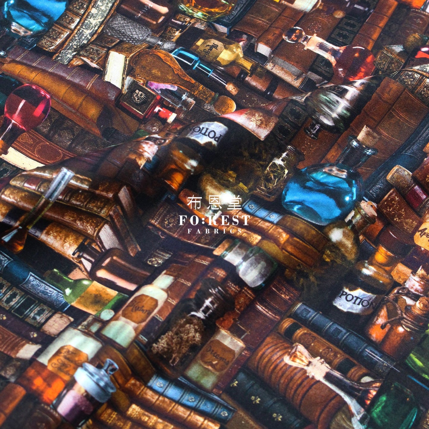 Cotton - Mystic Library & Potions Fabric