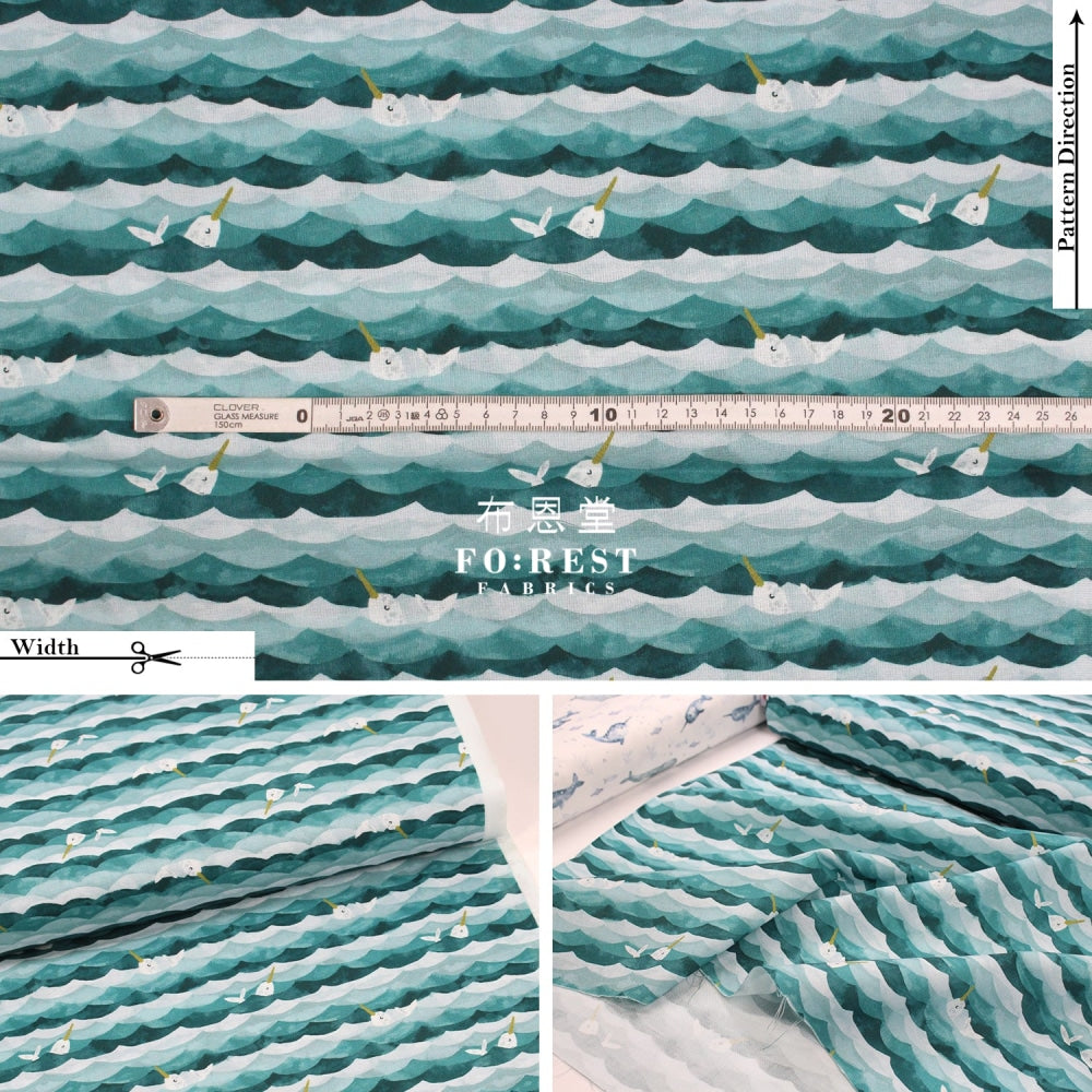 Cotton - Narwhals Fabric