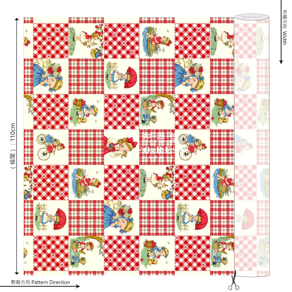 Cotton - Picnic Strawberry Fabric Yellow