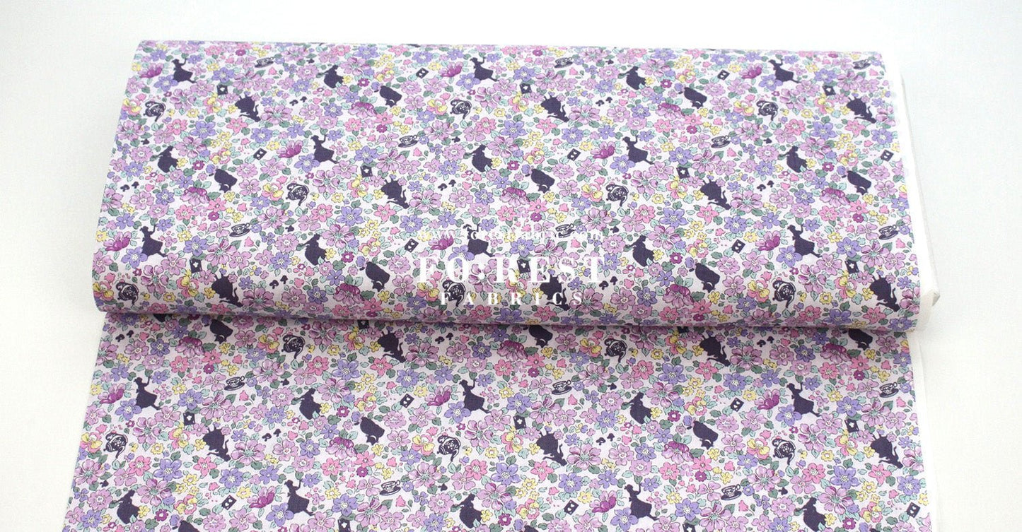 cotton - Princess Flower fabric - FO:REST Fabric 布恩堂Liberty fabrictana lawnjapanese fabricykk zipper