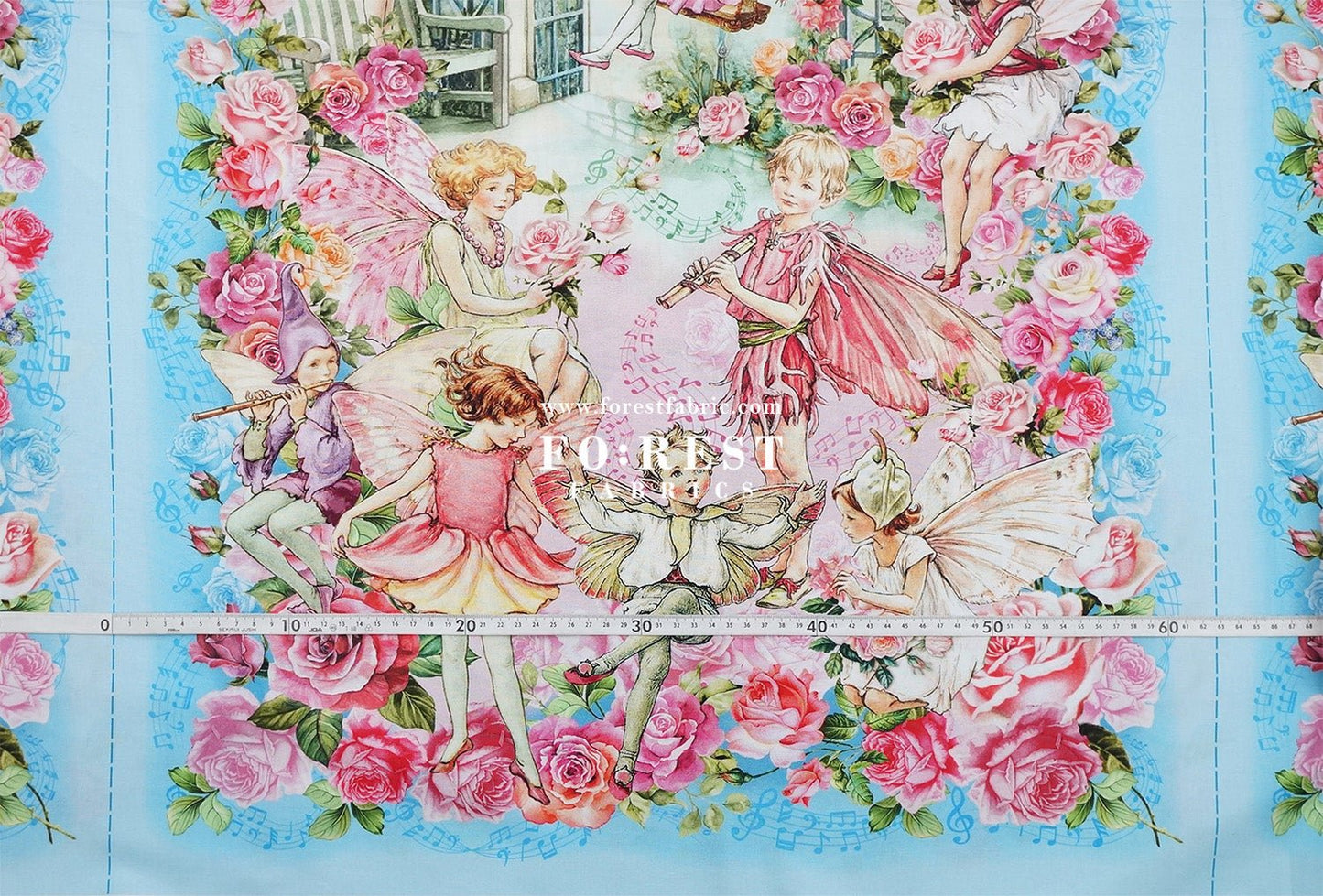cotton - Spring Song Fairy fabric (PANEL) - FO:REST Fabric 布恩堂Liberty fabrictana lawnjapanese fabricykk zipper