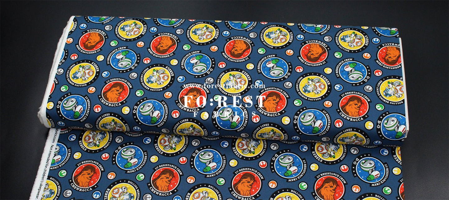 cotton - Star war fabric (member) - FO:REST Fabric 布恩堂Liberty fabrictana lawnjapanese fabricykk zipper